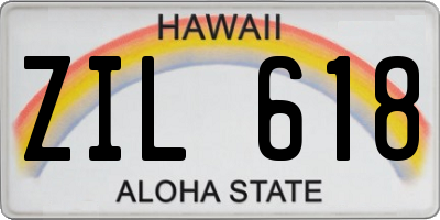HI license plate ZIL618
