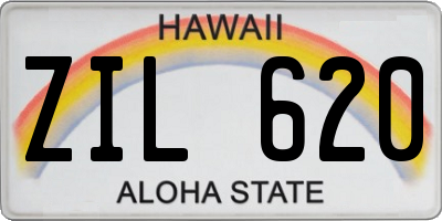 HI license plate ZIL620