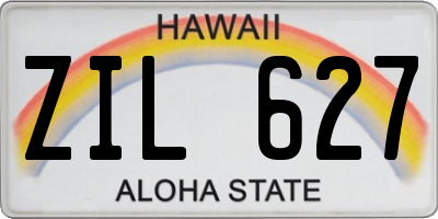 HI license plate ZIL627