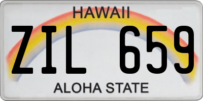 HI license plate ZIL659