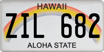 HI license plate ZIL682