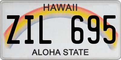 HI license plate ZIL695