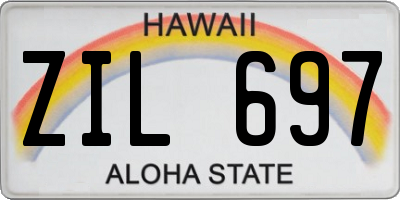 HI license plate ZIL697