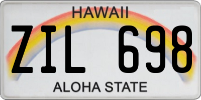 HI license plate ZIL698