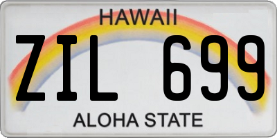 HI license plate ZIL699