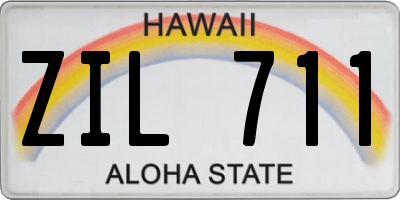 HI license plate ZIL711