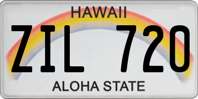 HI license plate ZIL720