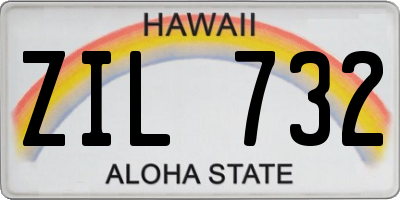 HI license plate ZIL732