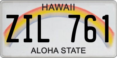 HI license plate ZIL761