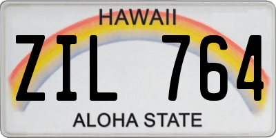 HI license plate ZIL764