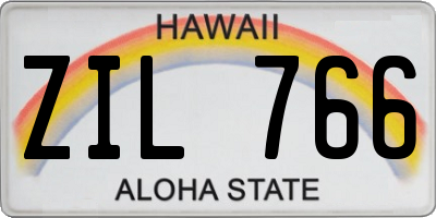 HI license plate ZIL766