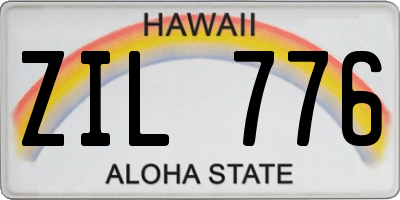 HI license plate ZIL776
