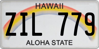 HI license plate ZIL779