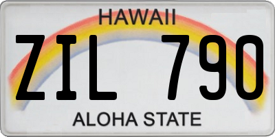 HI license plate ZIL790