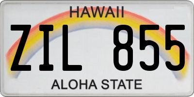 HI license plate ZIL855