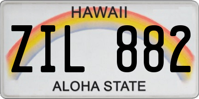 HI license plate ZIL882