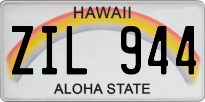 HI license plate ZIL944