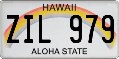 HI license plate ZIL979