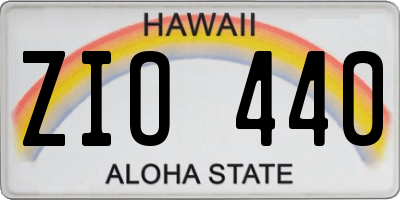 HI license plate ZIO440