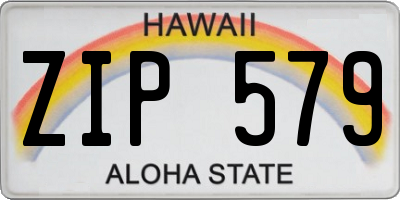 HI license plate ZIP579