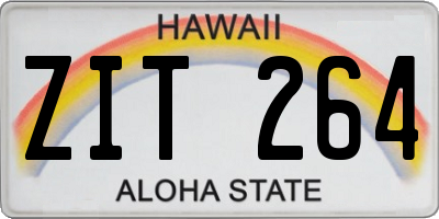 HI license plate ZIT264