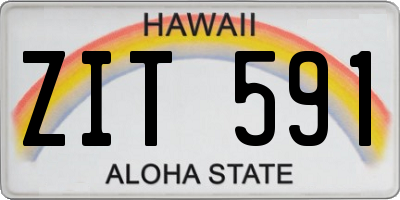 HI license plate ZIT591