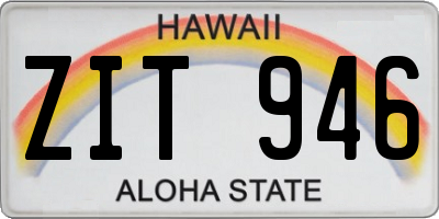 HI license plate ZIT946