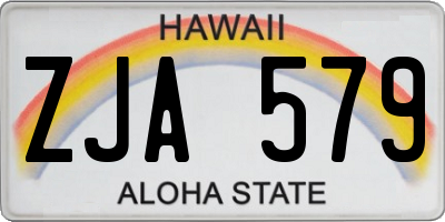 HI license plate ZJA579