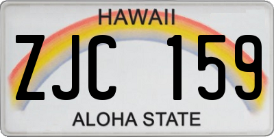 HI license plate ZJC159