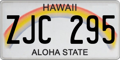 HI license plate ZJC295