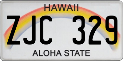 HI license plate ZJC329