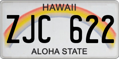 HI license plate ZJC622