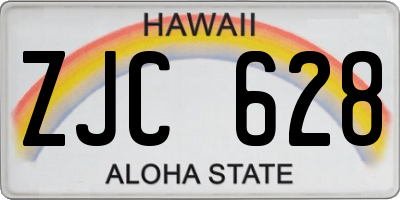 HI license plate ZJC628