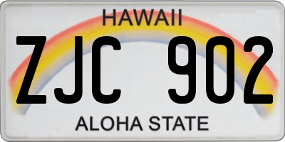 HI license plate ZJC902