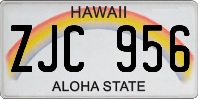 HI license plate ZJC956