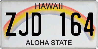 HI license plate ZJD164