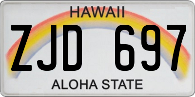 HI license plate ZJD697