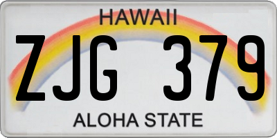 HI license plate ZJG379