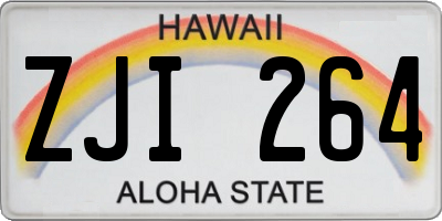HI license plate ZJI264