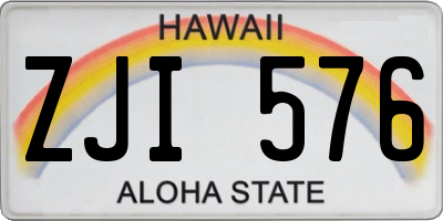 HI license plate ZJI576
