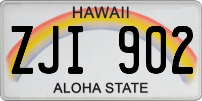 HI license plate ZJI902