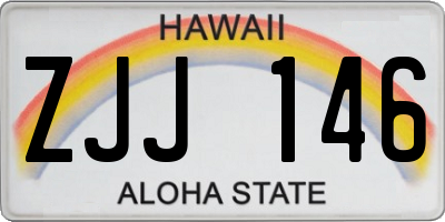 HI license plate ZJJ146