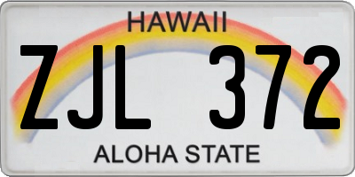 HI license plate ZJL372