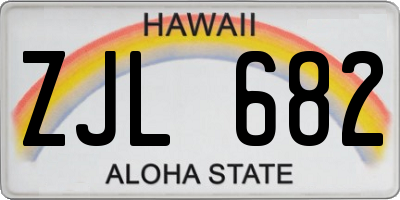HI license plate ZJL682