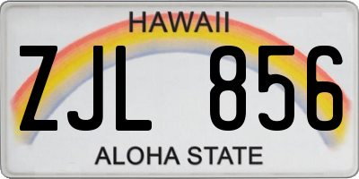 HI license plate ZJL856