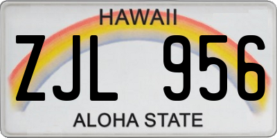 HI license plate ZJL956