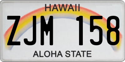 HI license plate ZJM158