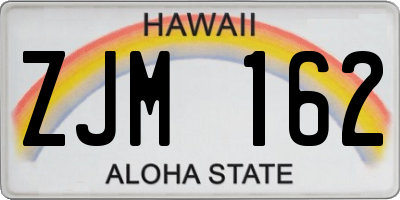 HI license plate ZJM162