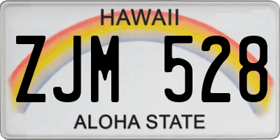HI license plate ZJM528