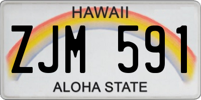 HI license plate ZJM591